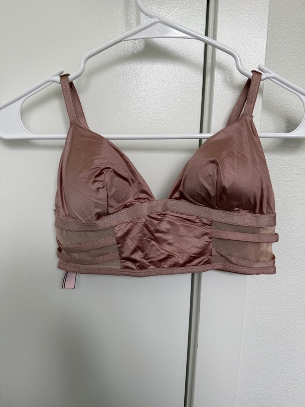 Victoria's Secret Satin Bralette in Dusty Mauve